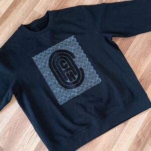 Men’s COACH Retro Signature Sweatshirt. Crew neck Men's Size Large